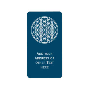 FLOWER OF LIFE - Sacred Geometry Symbol outline 2 Label