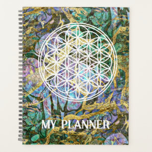 FLOWER OF LIFE - Sacred Geometry Symbol outline 2 Planner