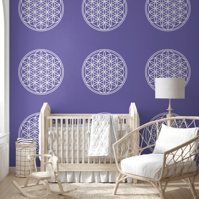 FLOWER OF LIFE - Sacred Geometry Symbol outline 2 Wallpaper (Kids)