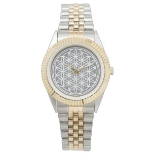 FLOWER OF LIFE - Sacred Geometry Symbol outline 2 Watch