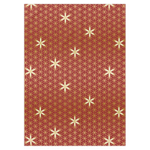 Flower Of Life - seamless pattern - golden Tablecloth