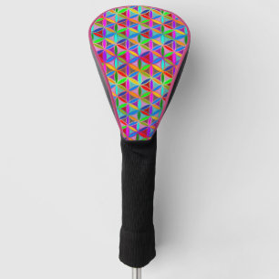 Flower of Life - seamless pattern - gradient colou Golf Head Cover