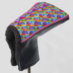 Flower of Life - seamless pattern - gradient colou Golf Head Cover