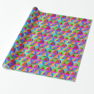 Flower of Life - seamless pattern - gradient colou Wrapping Paper