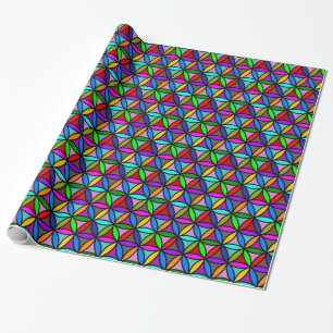 Flower of Life - seamless pattern - multi coloured Wrapping Paper