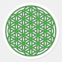 Flower of Life Single Green