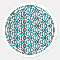 Flower of Life Single Turquoise