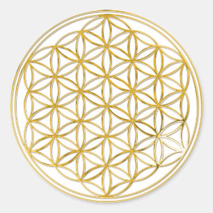 Flower of life   small classic round sticker