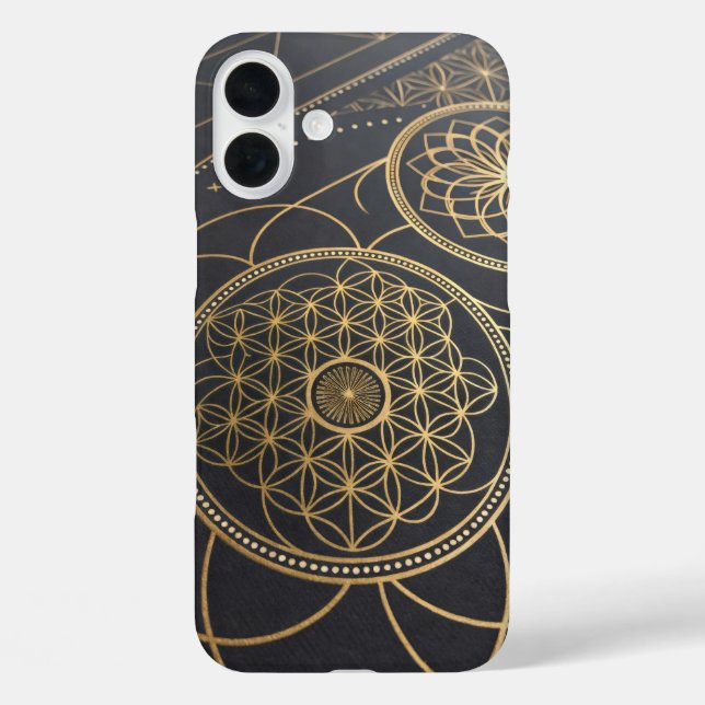 Flower of Life Spiral Mystery Case-Mate iPhone Case (Back)