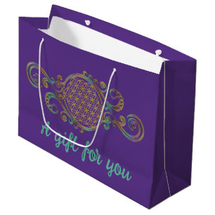 Flower Of Life - Spirals Ornaments 1 Large Gift Bag