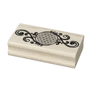 Flower Of Life - Spirals Ornaments 1 Rubber Stamp