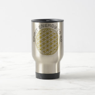 FLOWER OF LIFE - SPIRIT ENERGY TO GO TRAVEL MUG