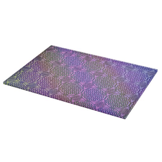 Flower of Life - stamp grunge pattern 3 Cutting Board