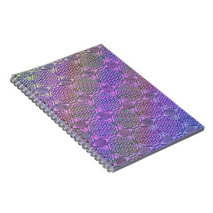 Flower of Life - stamp grunge pattern 3 Notebook