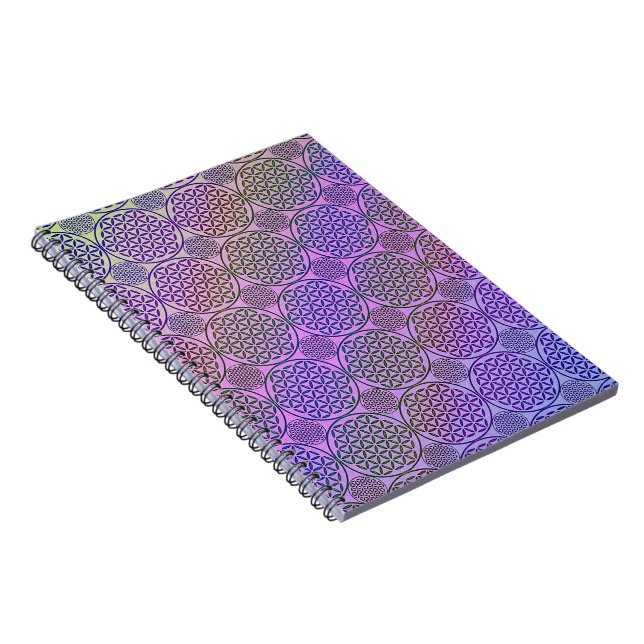Flower of Life - stamp grunge pattern 3 Notebook (Right Side)