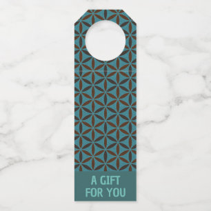 FLOWER OF LIFE - stamp pattern 2 Bottle Tag