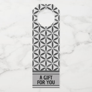 FLOWER OF LIFE - stamp pattern 5 Bottle Tag