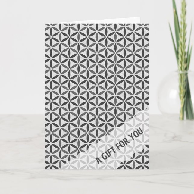FLOWER OF LIFE - stamp pattern 5 Card (Front)