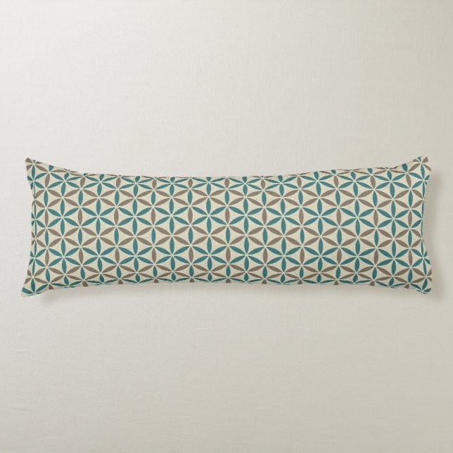 Flower of Life - stamp pattern - BG 1 Body Cushion (Front)