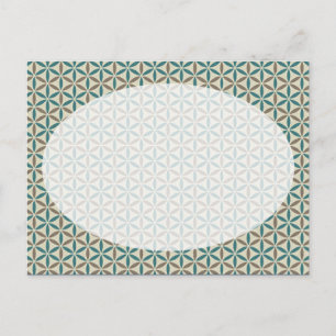 Flower of Life - stamp pattern - BG 1 Postcard