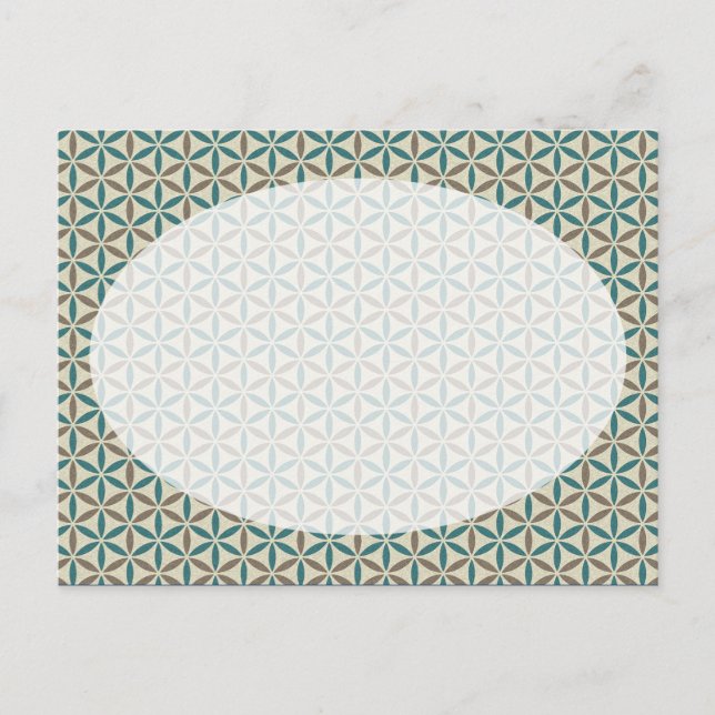 Flower of Life - stamp pattern - BG 1 Postcard (Front)