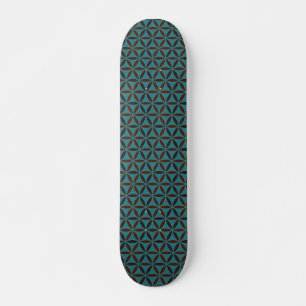 Flower of Life - stamp pattern - BG 2 Skateboard