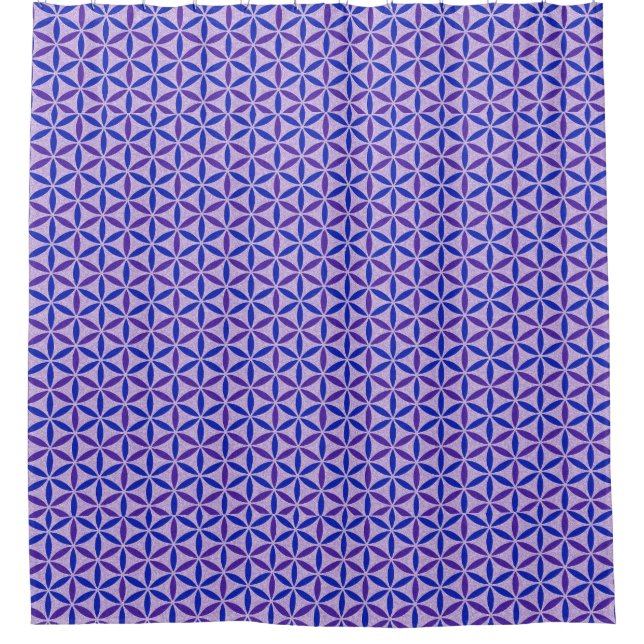 Flower of Life - stamp pattern - BG 4 Shower Curtain (Front)