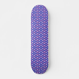 Flower of Life - stamp pattern - BG 4 Skateboard
