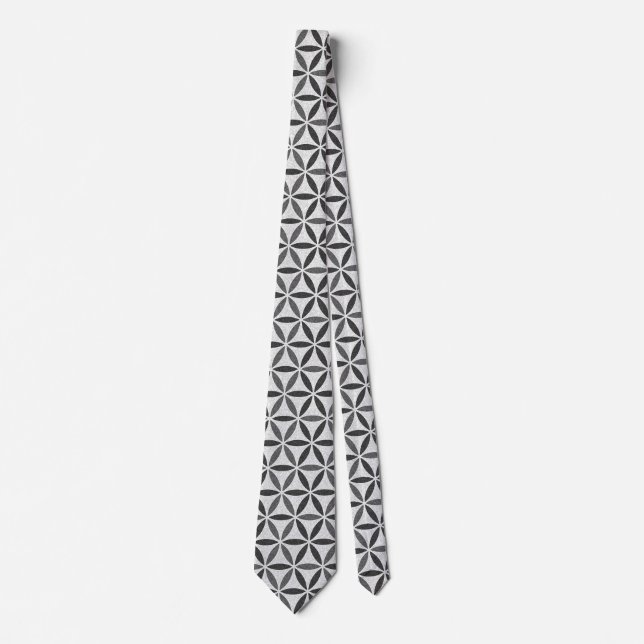 Flower of Life - stamp pattern - BG 5 Tie (Front)