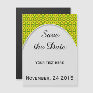 Flower of Life - stamp pattern III + your ideas Magnetic Invitation