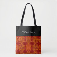 Flower of Life - stamp pattern - orange red