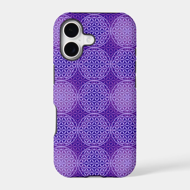 Flower of Life - stamp pattern - purple (Back)