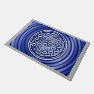 Flower of Life - stamp silver + your backg. & idea Doormat