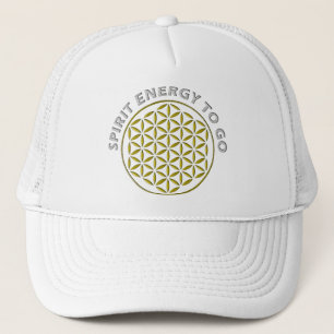 FLOWER OF LIFE - stamp - SPIRIT ENERGY TO GO Trucker Hat