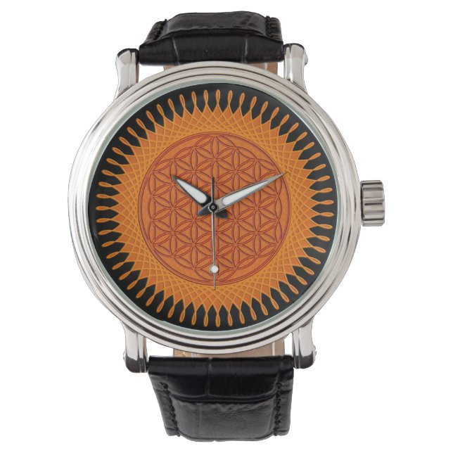 Flower of Life - Sun Spirograph Watch (Front)