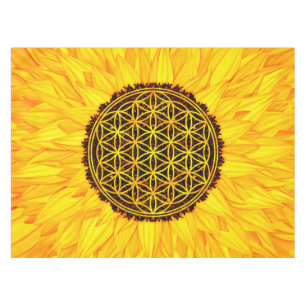 Flower of Life -Sunflower #1 Tablecloth