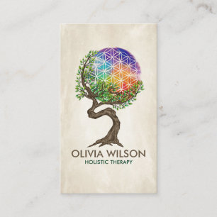Flower of Life  - Tree of life Business Card