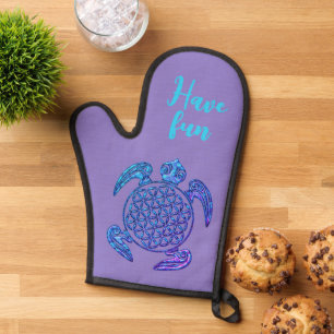 FLOWER OF LIFE - Turtle Magic 4a Oven Mitt