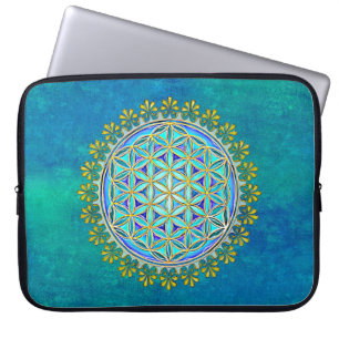Flower Of Life - Vintage Blossom Ornaments 1 Laptop Sleeve
