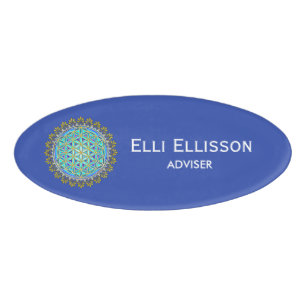 Flower Of Life - Vintage Blossom Ornaments 1 Name Tag