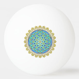 Flower Of Life - Vintage Blossom Ornaments 1 Ping Pong Ball