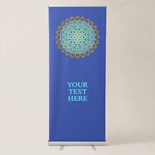 Flower Of Life - Vintage Blossom Ornaments 1 Retractable Banner