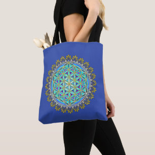 Flower Of Life - Vintage Blossom Ornaments 1 Tote Bag