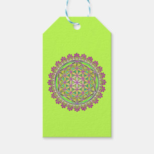 Flower Of Life - Vintage Blossom Ornaments 2 Gift Tags