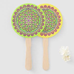 Flower Of Life - Vintage Blossom Ornaments 2 Hand Fan