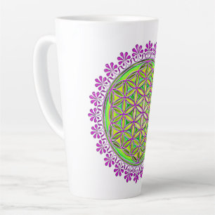 Flower Of Life - Vintage Blossom Ornaments 2 Latte Mug