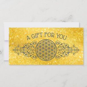 Flower Of Life - Vintage Ornaments blue gold