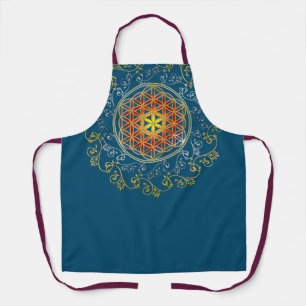 Flower Of Life - Vintage Ornaments Mandala 1 Apron
