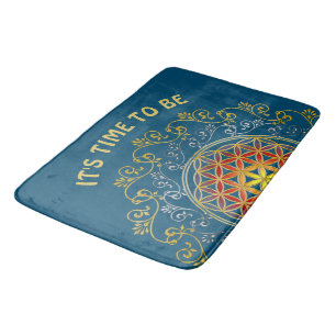 Flower Of Life - Vintage Ornaments Mandala 1 Bath Mat