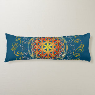 Flower Of Life - Vintage Ornaments Mandala 1 Body Cushion